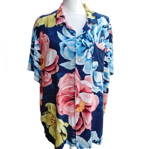 Men's Goodfellow Bold Floral Print Button Down Size XLarge